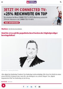 Sind Sie etwa auf die populistischen Parolen der Digitalprediger reingefallen?
